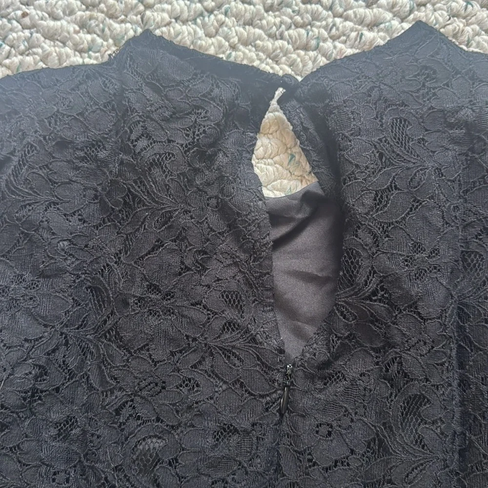 J. Crew Black Lace Dress